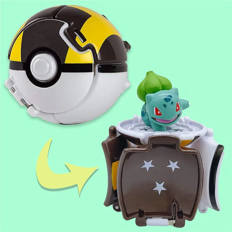 Pokeball Pokemon Figurine Elf Ball Anime Figure Cartoons Pikachu Charizard Pocket Monster Pet Anime Action Model Toy Kids Gifts