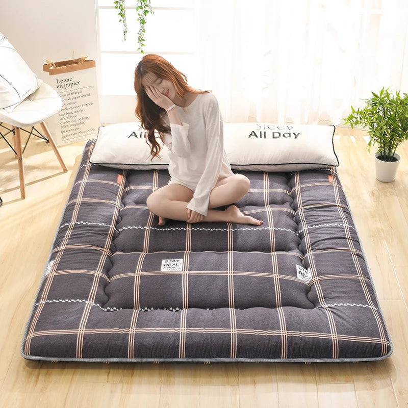 Japanese-style thickened tatami mattress floor mat soft cushion foldable lazy home sleeping pad bedroom floor artifact