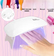 Mini Nail Polish Glue Drying Baking Lamp USB Interface Folding Mouse  Lamp Small Nail Lamp