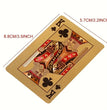 Gold Foil Poker Card Euro Style Plastic Playing Cards Waterproof Card Game Props Magic Tools Holiday Collectibles Party Gifts