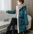 2023 New Women Long Down Cotton Jacket Korean Loose Cotton Coat Winter Thicken Warm Women Parkas Winter Female Hooded Coat