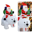 Christmas Inflatable Decoration Toy Built-in LED Lights Inflatable Model Indoor Outdoor Ornament Xmas Party New Year Garden Deco