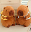 Lotus leaf Capybara Plush Toy  Oyster Bee Bckpack Capibara Cosplay Unicorn Dinosaur Boba Bread Ring Decor Stuffed Animals