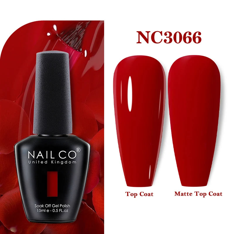 NAILCO 15ml Nail Gel Polish Vernis Semi Permanent UV Varnish Nails Art Manicure Design TOP BASE Hybrid Nail Supplies Nail Glue