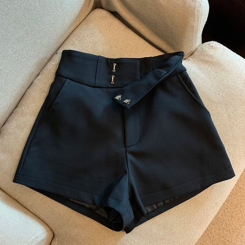 Women Shorts Mooyufon Black Shorts Women Harajuku Elegance High Waisted Shorts A Line Slim Casual Hot Girl Straight Pants Sexy