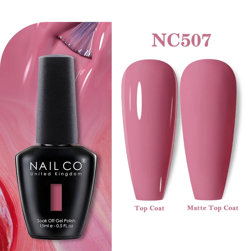 NAILCO 15ml Nail Gel Polish Vernis Semi Permanent UV Varnish Nails Art Manicure Design TOP BASE Hybrid Nail Supplies Nail Glue