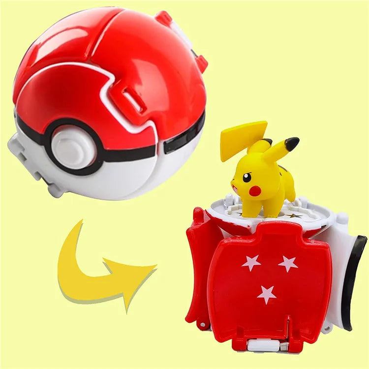 Pokeball Pokemon Figurine Elf Ball Anime Figure Cartoons Pikachu Charizard Pocket Monster Pet Anime Action Model Toy Kids Gifts