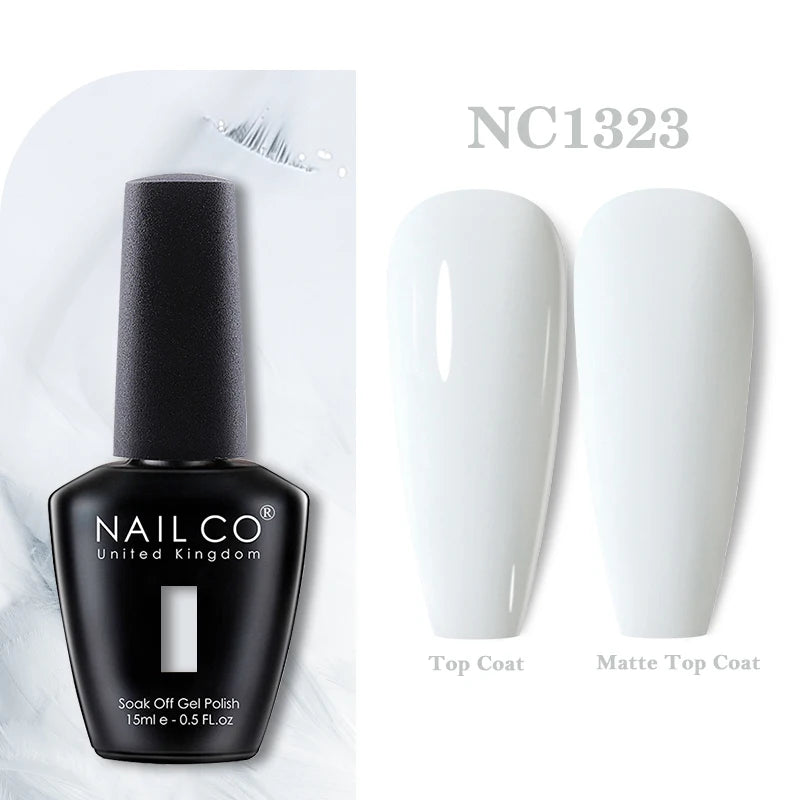 NAILCO 15ml Nail Gel Polish Vernis Semi Permanent UV Varnish Nails Art Manicure Design TOP BASE Hybrid Nail Supplies Nail Glue