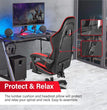 Gaming Chair, Backrest and Seat Height Adjustable Swivel Recliner Racing Office Computer Ergonomic Video Game Chair