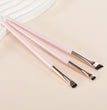 3 Pcs edge eyeliner brush oblique head eyebrow brush outline eyeliner brush ultra-thin eyeshadow brush makeup tools