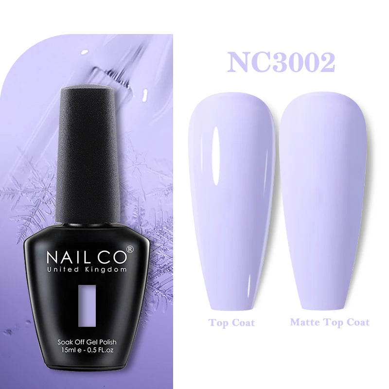 NAILCO 15ml Nail Gel Polish Vernis Semi Permanent UV Varnish Nails Art Manicure Design TOP BASE Hybrid Nail Supplies Nail Glue