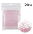 Disposable Eyelash Brushes Swab 100pcs Micro brushes Eyelash Extension Tools Individual Eyelashes Removing Tools Applicators