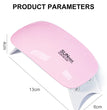 6W Mini Nail Dryer Machine Portable 6 LED UV Manicure Lamp Home Use Nail Lamp For Drying Polish Varnish With USB Cable