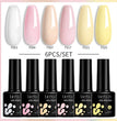 LILYCUTE 6Pcs/Set Gel Nail Polish Popular Colors In Autumn Semi Permanent Soak Off UV LED Nail Art Gels Nail Gel Polish