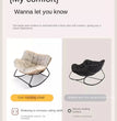 X&D Human Bird Nest Rattan Weaving Rocking Chair Leisure Sofa Home Balcony Single Lazy Sofa Rocking Chair Rattan Chair Can Sleep