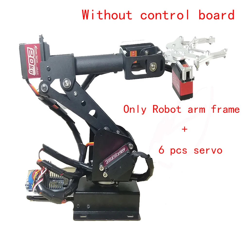 Ps2 Control 6 DOF Robotic Arm Gripper Claw Steam Diy Manipulator For Arduino STM32 Robot with 6pcs 180 Degree Programmable Robot