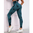 Seamless High Waist Leggings Women Tie Dye Leggings Fitness Sports Running Yoga Pants Hip Liftting Elastic Knitting Tights