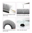 Fadvan 5D W Shaped Eyelash Extensions 0.07 D Natural Faux Mink Lashes Soft Professional Premade Volume Fan Eyelashes