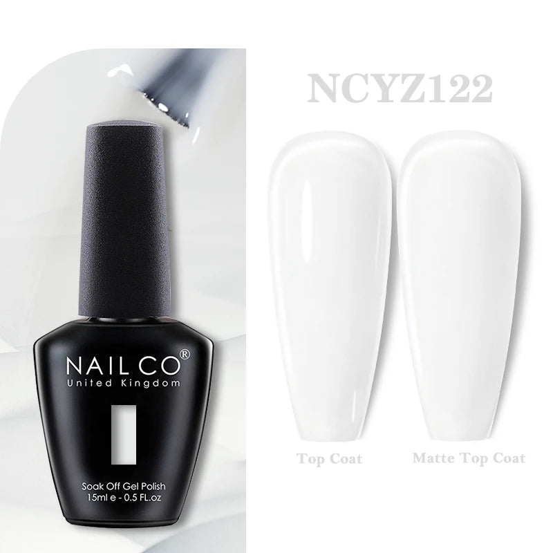 NAILCO 15ml Nail Gel Polish Vernis Semi Permanent UV Varnish Nails Art Manicure Design TOP BASE Hybrid Nail Supplies Nail Glue