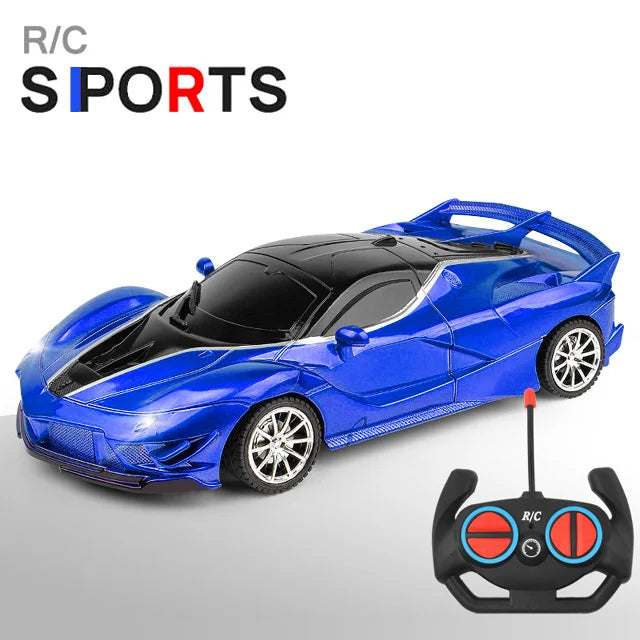 1/18 RC Car LED Light 2.4G Radio Remote Control Sports Cars For Children Racing High Speed Drive Vehicle Drift Boys Girls Toys