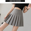 2024 White Women Pleated Skirts Summer High Waist Zipper Girls Dancing JK Mini Skirts Black Fashion Student A Line Faldas