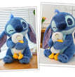 Disney Plush Doll Stitch Lilo Doll Cute Duck Stitch Plush Stuffed Toy Christmas Children's Birthday Gift Kawaii Decoration Toys