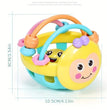 1 Pc 10cm Baby Toy Catch Ball Bendy Baby Walker Rattles Develop Intelligence Ball 0-12 Months Plastic Bell Rattle Doll