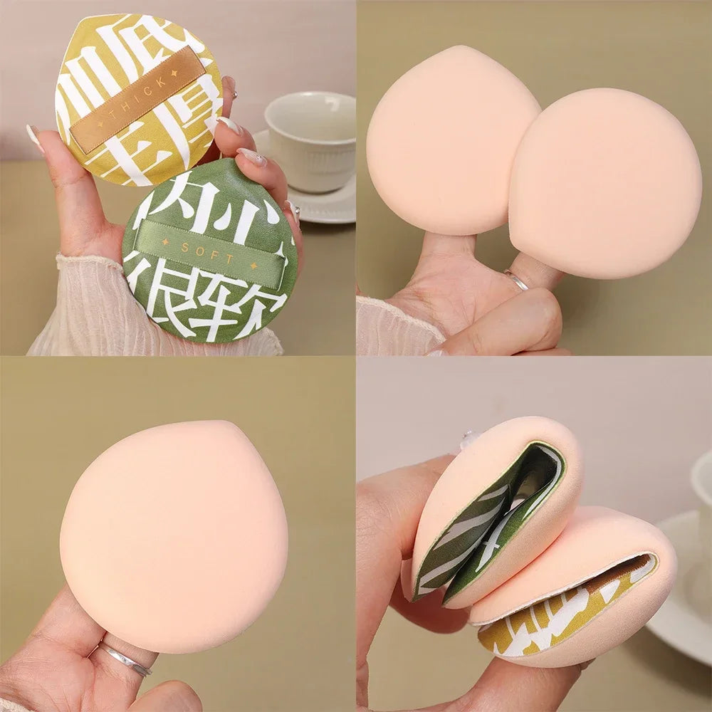 3Pcs/Box Soft Air Cushion Puff Concealer Brush Round Makeup Blending Sponges Elastic Marshmallow Cosmetic Foundation Powder Set