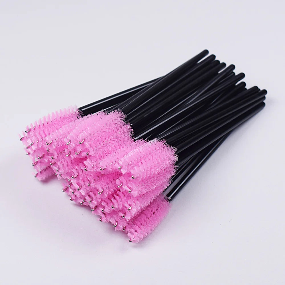 5/50 PCS Disposable Silicone Gel Eyelash Brush Comb Mascara Wands Eye Lashes Extension Tool Professional Beauty Tool For Women