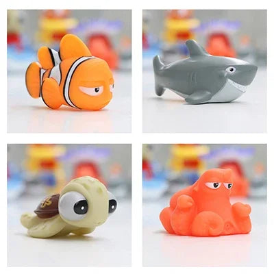 Finding Nemo Baby Bath Squirt Toys Kids Funny Soft Rubber Float Spray Water Squeeze Toys  Bathroom Play Animals For Children