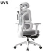 UVR Computer Chair Ergonomic Backrest Chair Home Study Chair Sedentary Comfortable Recliner with Footrest Mesh Office Chair