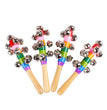 Colorful Rainbow Hand Held Bell Stick Wooden Percussion Musical Toy for Adult KTV Party Game Gift