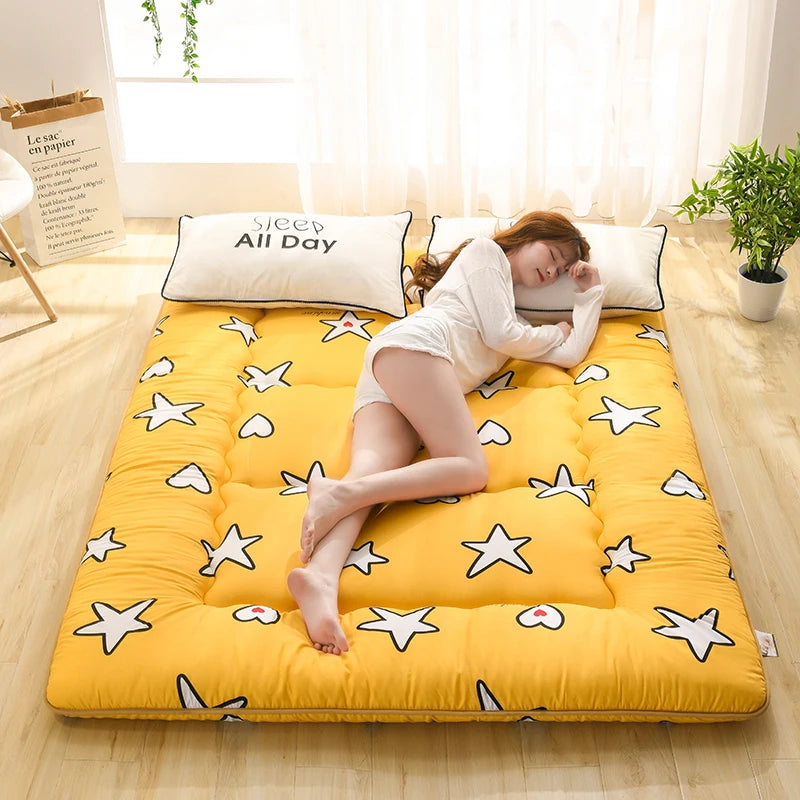 Japanese-style thickened tatami mattress floor mat soft cushion foldable lazy home sleeping pad bedroom floor artifact