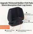 8PCS Chair Foot Cover Diagonal Leg Floor Protectors with Thick Wrap Felt Pads Silicone Furniture Table Feet  Protect Floors