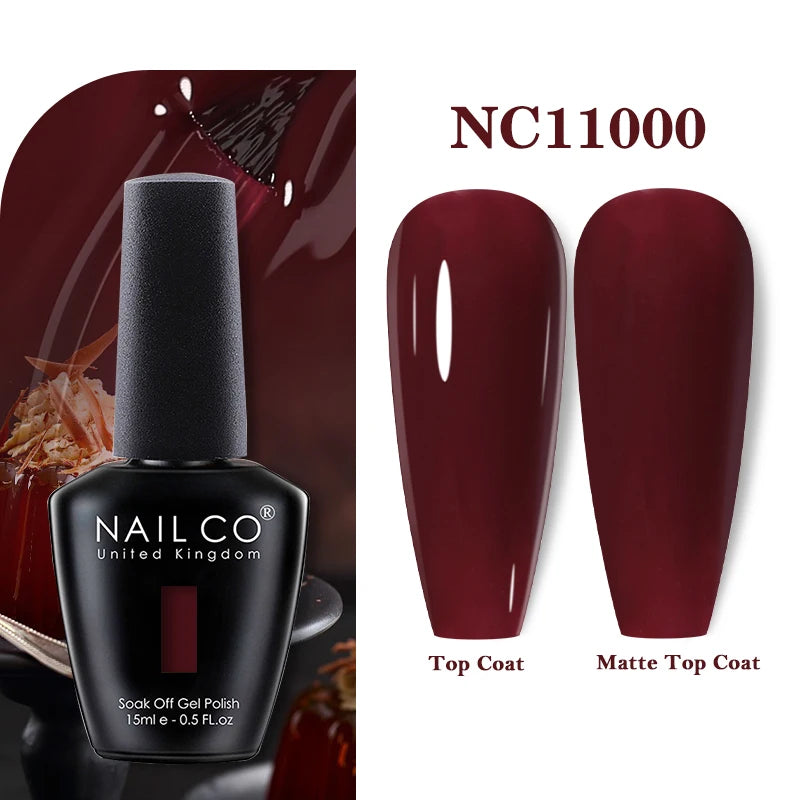 NAILCO 15ml Nail Gel Polish Vernis Semi Permanent UV Varnish Nails Art Manicure Design TOP BASE Hybrid Nail Supplies Nail Glue