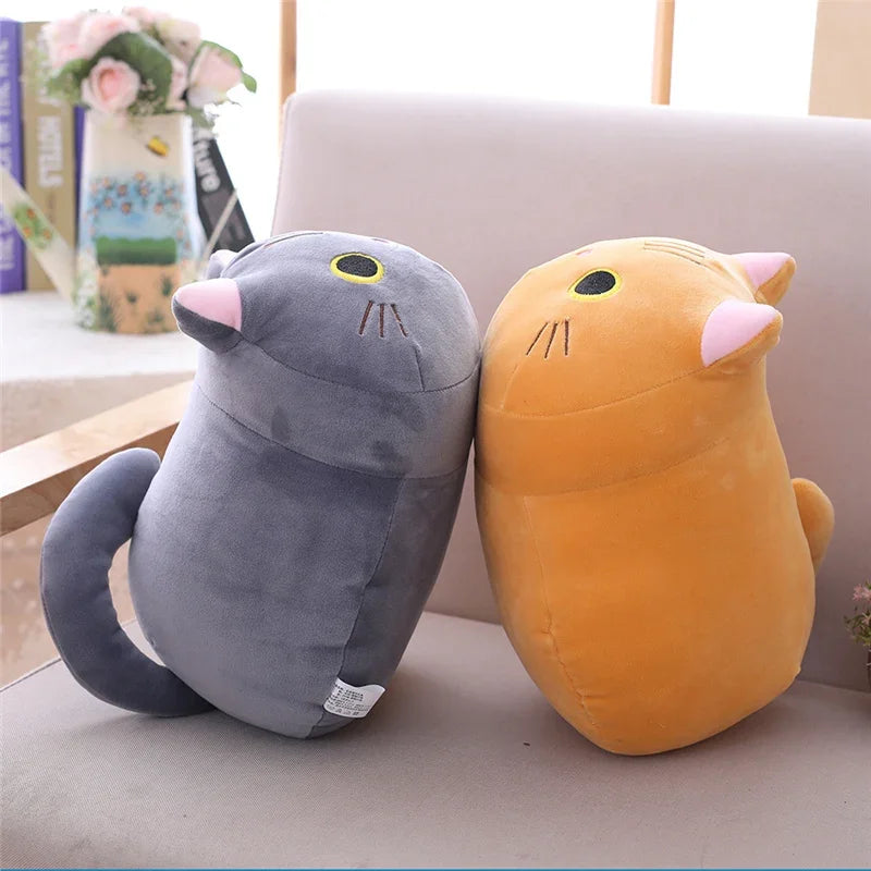 20cm Cute Soft Cat Plush Pillow Sofa Cushion Kawaii Plush Toy Stuffed Cartoon Animal Doll Lovely Gift