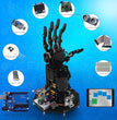 5 Dof Robot Hand Five Fingers Finished Bionic Palm Claw Gripper for Arduino Robot Manipulator Bionic Robot Palm Programmable Toy