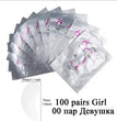 MJ 100 Pairs Eye Pad Eyelash Pad Gel Patch Patch Grafted Under The Eyelashes For False Eyelash Extension Paper Sticker Makeup