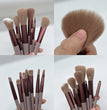 13 PCS Makeup Brushes Set Eye Shadow Foundation Women Cosmetic Brush Eyeshadow Blush Beauty Soft Make Up Tools Bag