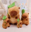 Lotus leaf Capybara Plush Toy  Oyster Bee Bckpack Capibara Cosplay Unicorn Dinosaur Boba Bread Ring Decor Stuffed Animals