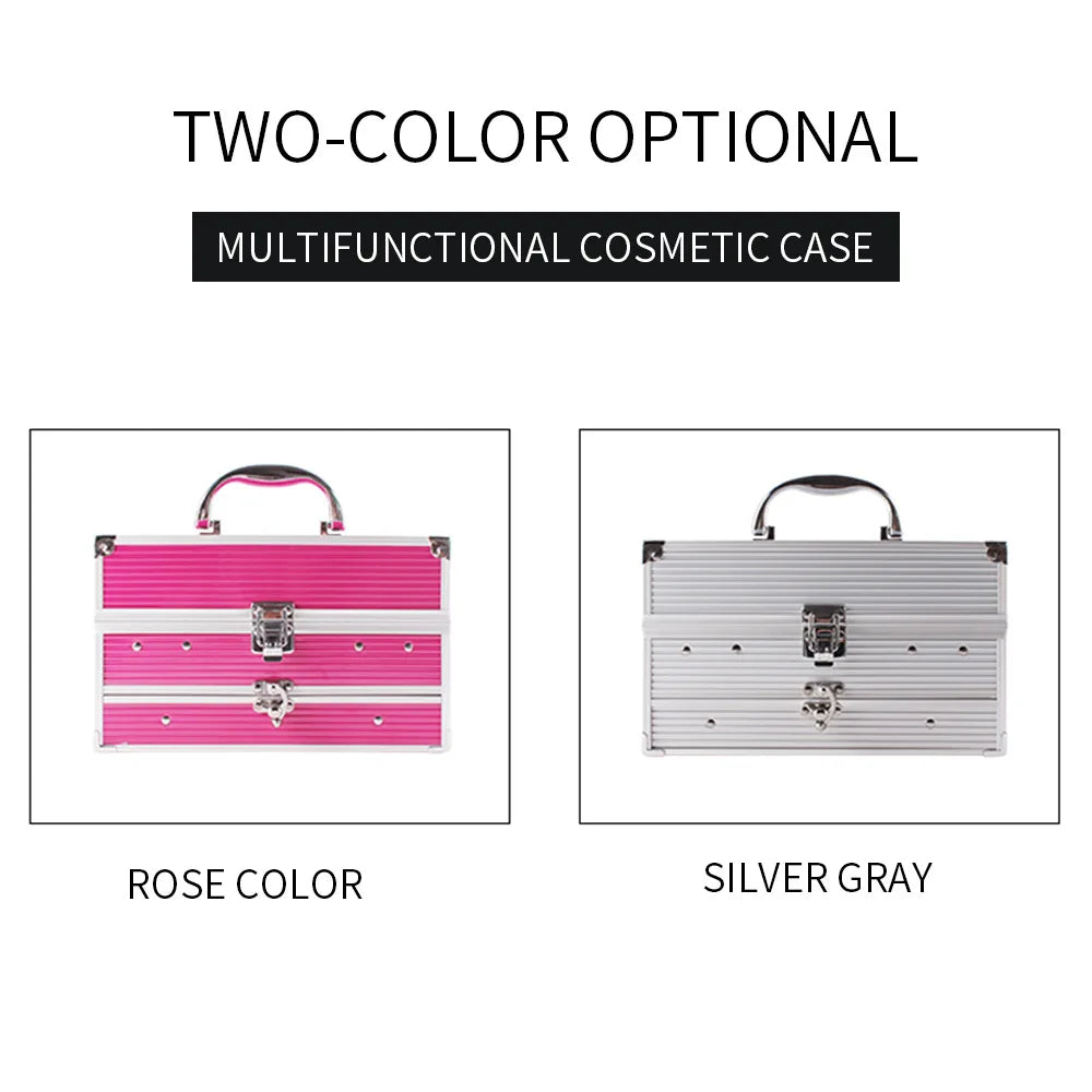 Miss Rose Makeup Case Gift Set Kit-women Ultimate Color Combination-Holiday Cosmetics Eye Shadow Lip Gloss Blush Combo Palette