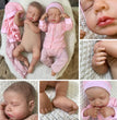 Two Style 20 Inch Lifelike Already Painted Reborn Dolls LouLou 3D Skin Realistic Baby Newborn Dolls Toy Figure Christmas Gift