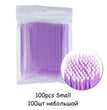 Disposable Eyelash Brushes Swab 100pcs Micro brushes Eyelash Extension Tools Individual Eyelashes Removing Tools Applicators