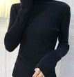 Women Fall Turtleneck Sweater Knitted Soft Pullovers Cashmere Jumpers Basic Soft Sweaters For Women 2024 Autumn Winter