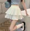 Mini Skirt Cute Sexy Balletcore Elastic High Waist Ball Gown Ruffle Patchwork Lolita Skirt Short Korean Sweet Y2K Women Clothing