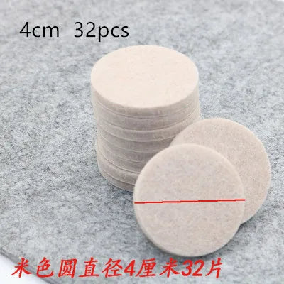 18-128 pcs Felt Chair Leg Pads 5mm Thick  Floor Scratch Protector Mat Mute Non-slip Self Adhesive DIY Furniture Accessories