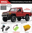 ZWN MN82 1:12 Retro Rc Car With LED Lights Full-scale Simulation LC79 Professional 4WD Remote Control Pickup RC Truck Model Toys