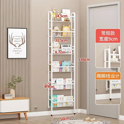 Over The Door Storage Rack Multi Layer Bathroom Load bearing Wall Hanging Shelf Kitchen Condiment Cabinet Door Rear