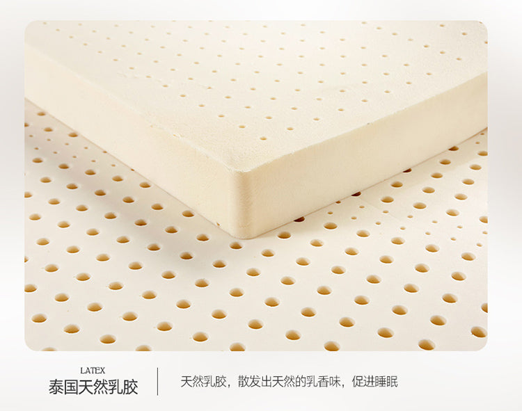 100% Thailand natural latex mattress imported natural rubber pure mattress 1.8m bed 1.5m thickened home dormitory cushion mat