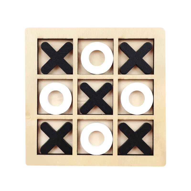 Montessori Play Game Wooden Toy Mini Chess Interaction Puzzle Training Brain Learing Early Educational Toys For Children Kids